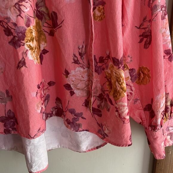 LOVESHACKFANCY Willow Corduroy Top In Charlestown Pink - Picture 6 of 16